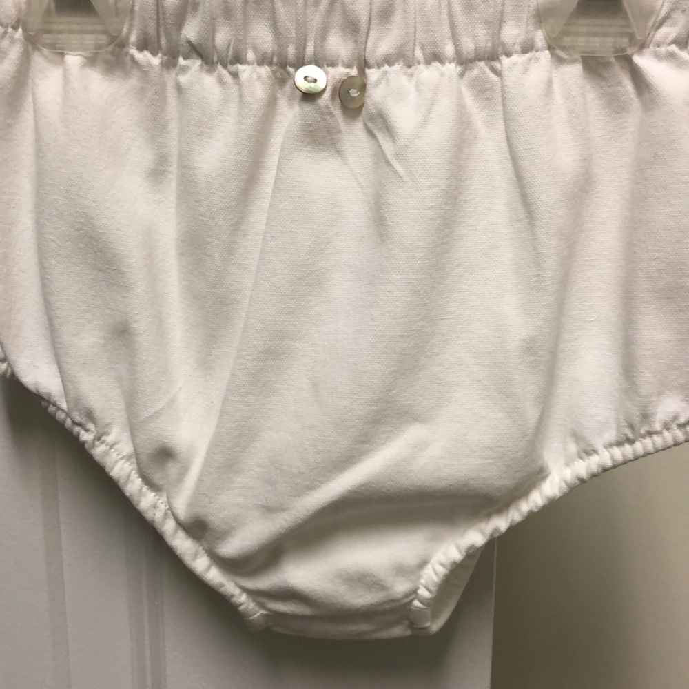White baby bloomer size 24 months